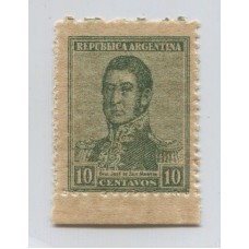 ARGENTINA 1918 GJ 489 ESTAMPILLA FILIGRANA WHEATLEY BOND NUEVA MINT U$ 14.50